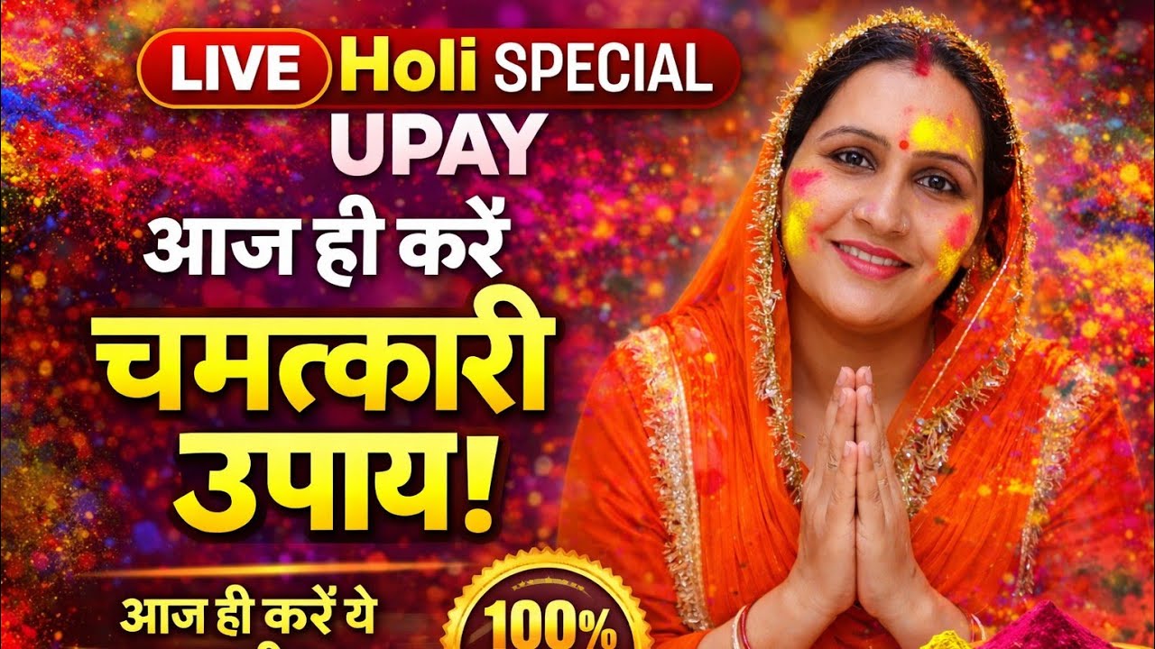 Live Holi special _आज ही करें चमत्कारी उपाय 100% result 🙏