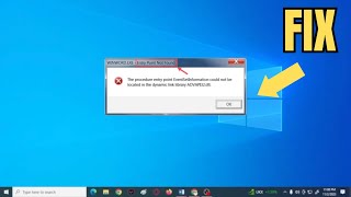 how to fix entry point not found error in windows 11,10,8,7