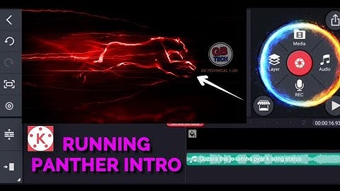 How To Make Running Panther Intro In Kinemaster | How To Make YouTube Intro In Kinemaster Android