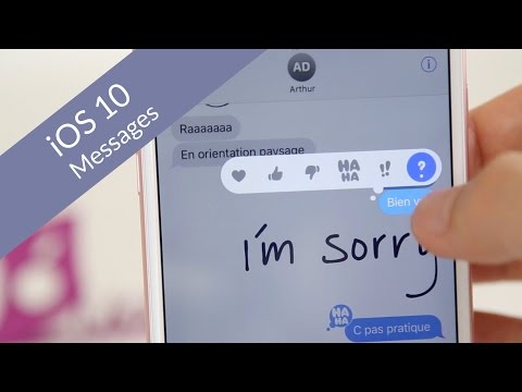 Vidéo: Comment faire le message manuscrit sur iOS 10 ?
