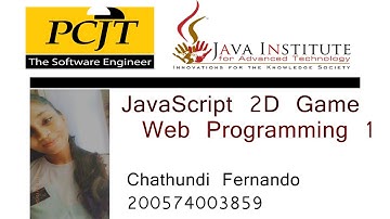 Java Institute 2D Game Development - Java Institute Of Advanced Technology - Chathundi Fernando