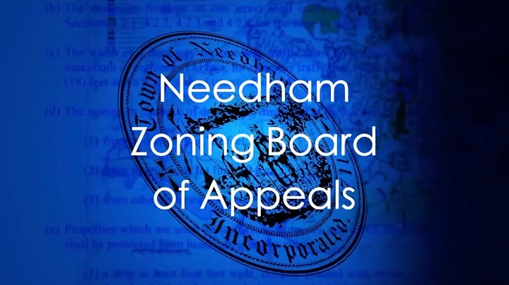 Needham Zoning Board of Appeals January 20 2022
