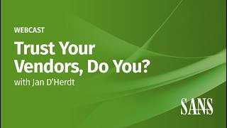 Trust Your Vendors, Do You?