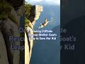 Brave Mountain Goat Mom Saves Baby from Cliff | #WildlifeRescue #NatureShorts