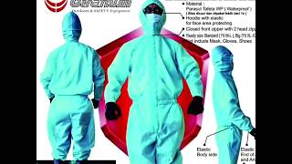 Baju Hazmat Suit APD Waterproof Reusable bahan Parasut Tafeta