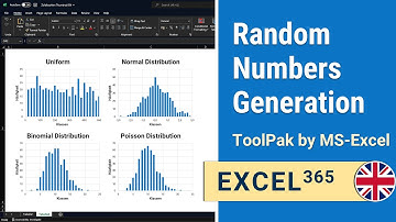 Create, generate random numbers: example Normal, Binomial, Poisson | Excel 1-7| IHDE Academy
