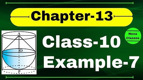 Example7 Chapter 13 Class10 || Class10 Ch 13 NCERT Example7 || Chapter13 Example7 Class10 Math