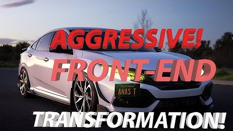 10th gen Civic Si gets Type R style Front Lip installed, Aggressive Transformation!