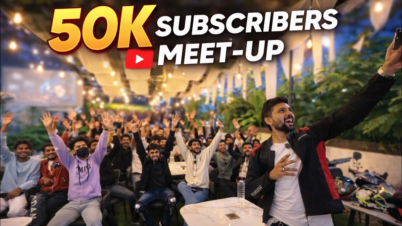 Thank you 50k Youtube Family 😍| 50.000 Subscribe Complete ✅| Surat Grand Meet-up 