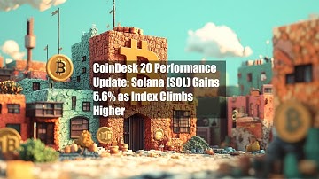 CoinDesk 20 Performance Update: Solana (SOL) Gains 5.6% as Index Climbs Higher
