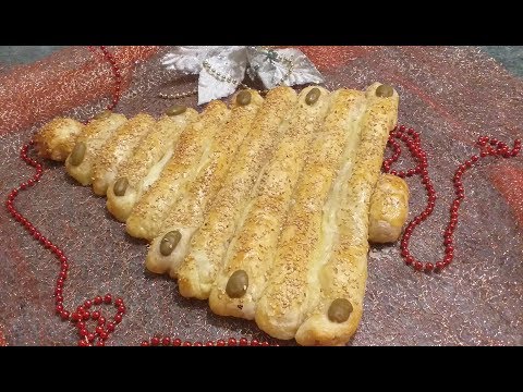 Video: Albero Di Natale Fatto Di Pasta Sfoglia - Una Ricetta Graduale Con Una Foto