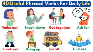 40 Phrasal Verbs For Daily Life | Phrasal Verbs | English Vocabulary