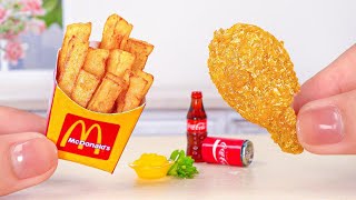 Awesome Miniature Crispy Mcdonald's Fried Chicken Recipe | Perfect Tiny Food Made By Tiny Cakes