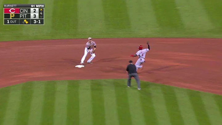 CIN@PIT: Burnett induces inning-ending double play
