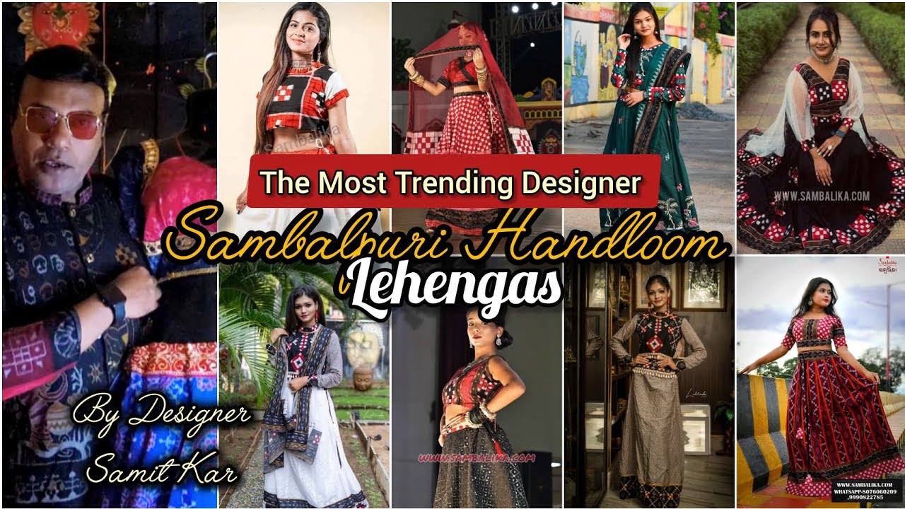 Sambalpuri Handloom Designer Lehengas I Most trending 