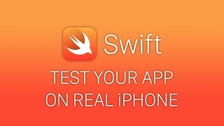 Swift 4 Уроки Xcode 10 - Как тестировать приложение на реальном iPhone  - How to test app on iPhone