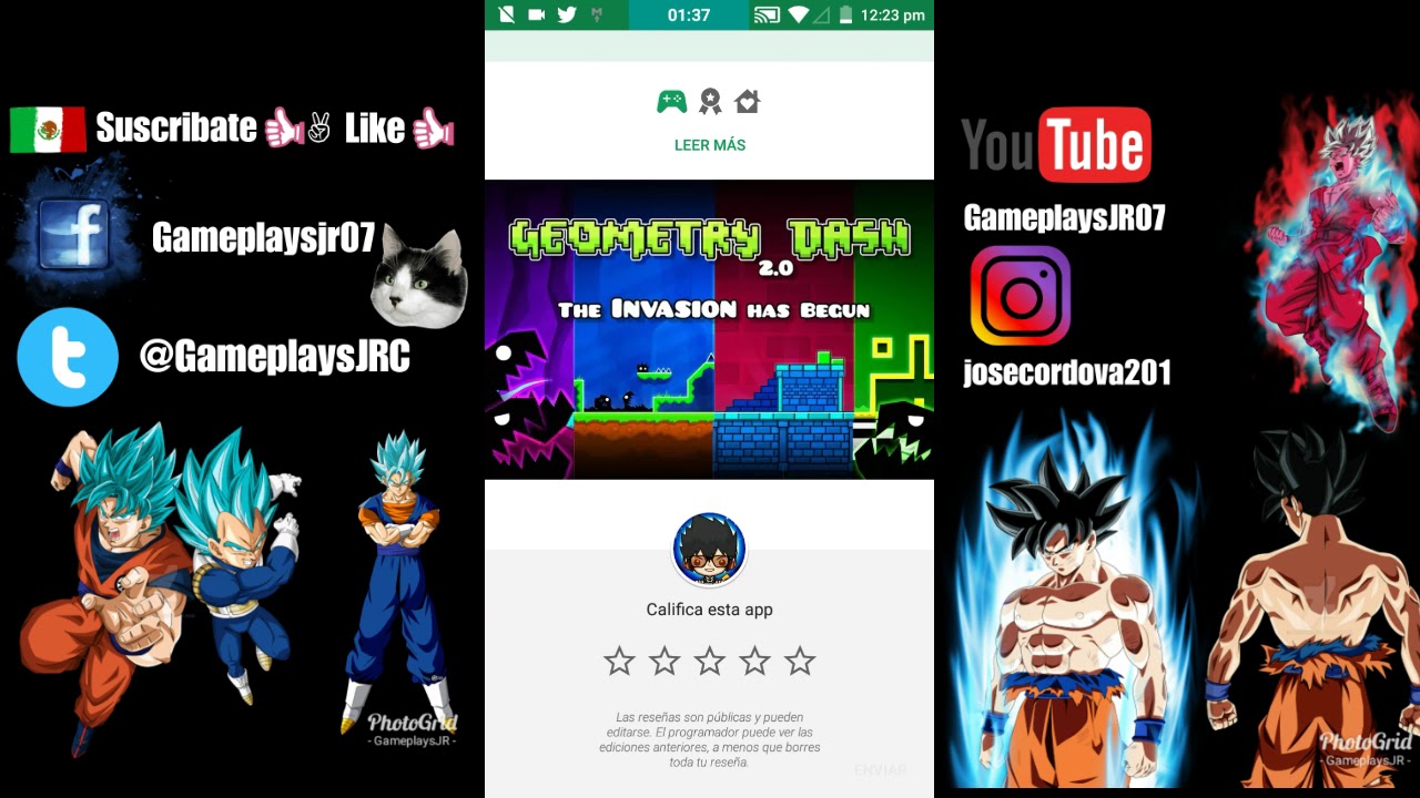 Descargar Geometry Dash Para Android Ultima Versión 2.11 Full - YouTube