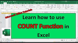 Boost Your Excel Skills with the Power of the COUNT Function | Excel Functions by Microsoft Office Tutorials 220 views 7 months ago 2 minutes, 17 seconds