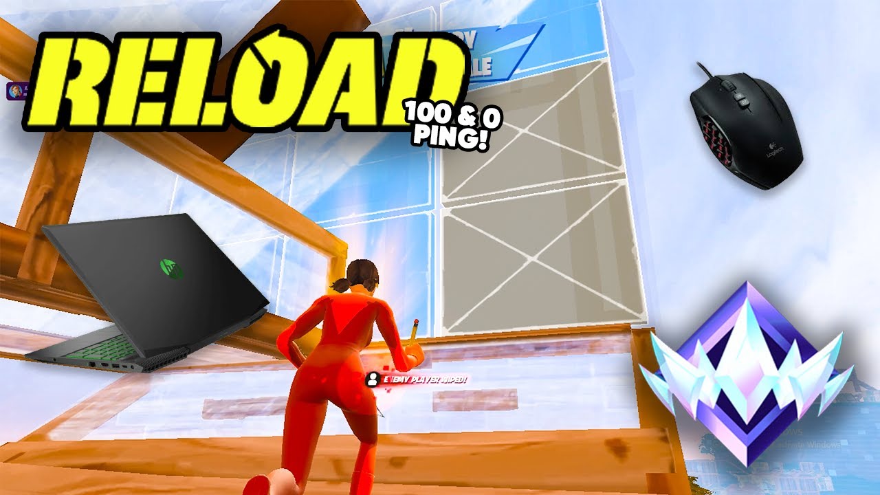 DOMINATING Ranked Reload on 100 Ping and 0 Ping! | SantigoldFN