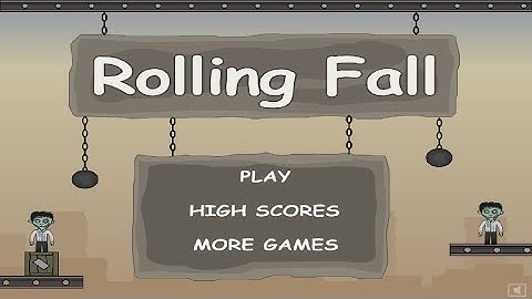Rolling Fall - Zombie Game