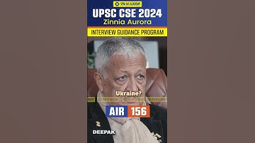 Why did Russia invade Ukraine? UPSC Topper Interview | UPSC Mock Interview | Zinnia Aurora, AIR 156