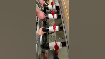 We NAILED IT!! Installing the manifold for the custom vacuum table #pvc #manifold #cnc #glueup