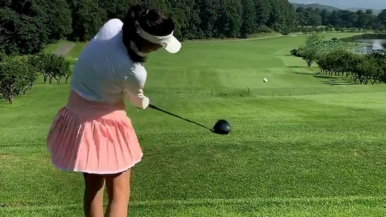 샤랄라~나부끼는 스커트모음!! 심장아 나대지마!! 미녀골퍼 스윙 Klpga프로 Korean Golf Beauty ゴルフ Gorgeous  골프스윙 - Youtube