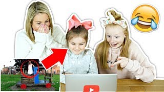 REACTiNG TO SiENNA&#39;S FiRST EVER VIDEO **2 years old**