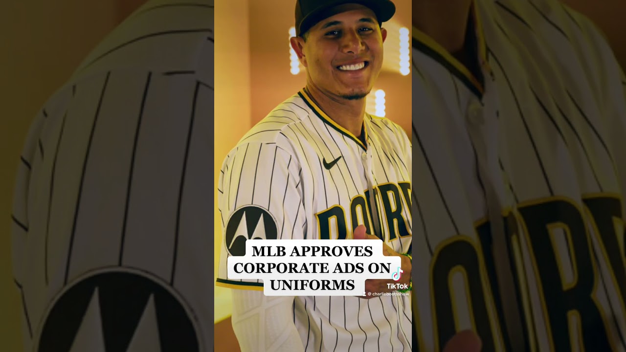 mlb advertisements on uniforms