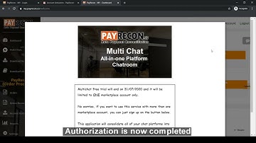 Payrecon - 1st Time User Setting
