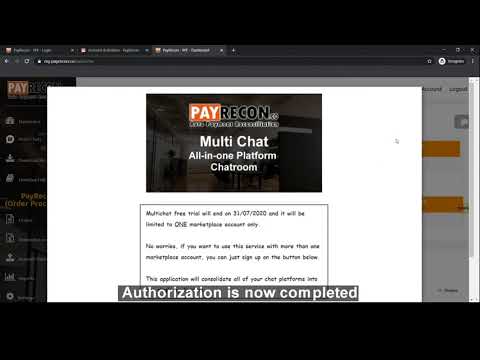 Payrecon - 1st Time User Setting