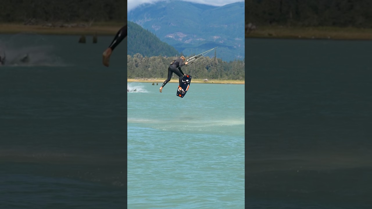 Darkslide backroll one footer crash / kiteboarding