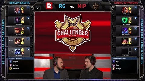 Ninjas in Pyjamas vs Reason Gaming | Game 2 SemiFinals of EU Challenger Series #2 | NIP vs RG G2