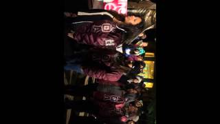 Lambda Lady Salute at Delta Epsilon's New Member Presentation Fall 2014