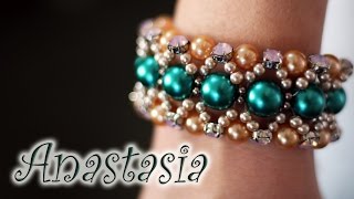 Artesanato passo a passo: Pulseira de pérolas e strass