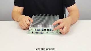 Fanless embedded industrial computer i5 eighth generation processor can be upgraded to 5G communicat