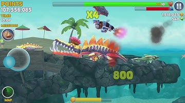 Hungry Shark Evolution Leo  (Liopleurodon) Android Gameplay #6