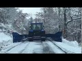 Snow plowing in Alps (Northern Italy)