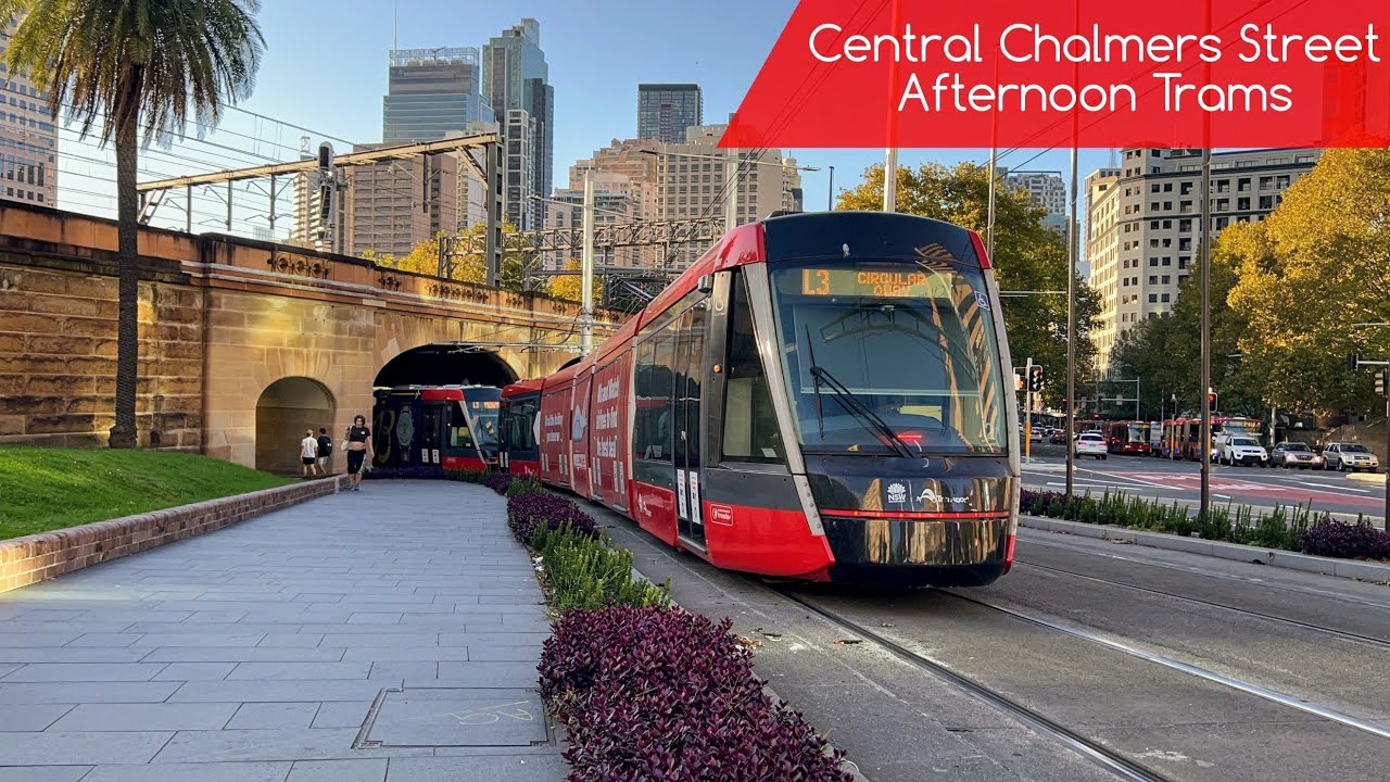 Sydney Light Rail Vlog 68: Central Chalmers Street - Afternoon Trams
