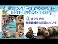 見て!聞いて!~世界カワウソの日~関西8園館からリレー配信!②「カワウソの生息数減少の現状について」