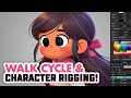 Have fun creating walk cycles  character riggings by ehsan asadian made with moho 