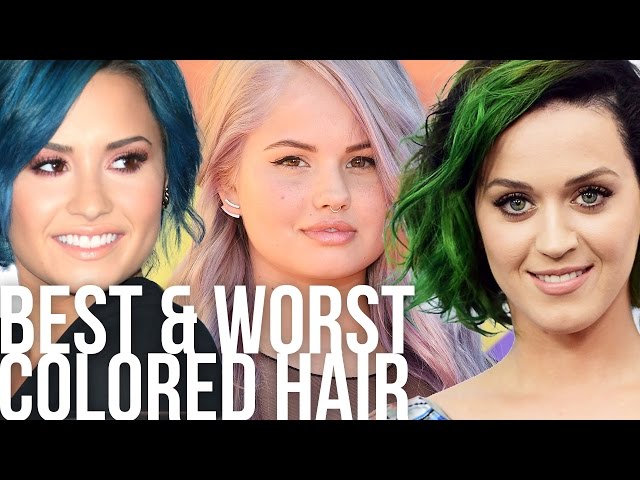 Best & Worst Weird Colored Celeb Hair Styles - YouTube