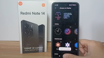 How To Turn On Always On Display on Redmi Note 14