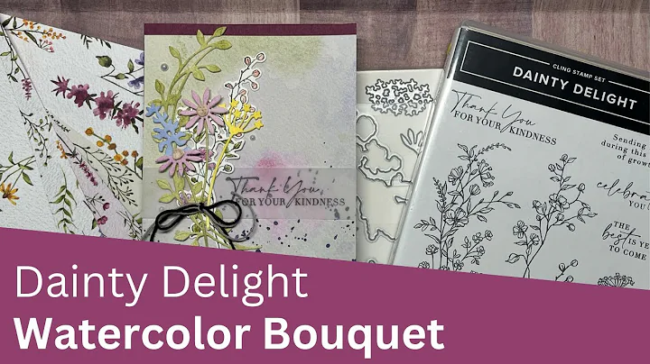 Using Watercolor Pencils to Create a Beautiful Dainty Delights Bouquet
