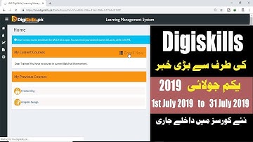 DigiSkills Training Program 2019-1st July 2019 latest enrollment-How to Enrolled Free Online Courses
