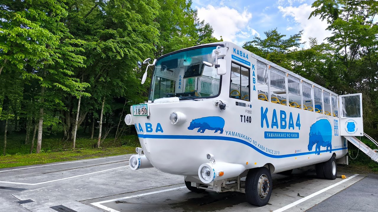 山中湖KABA BUS 河馬巴士、山中湖環湖、かに道楽♡張景惠