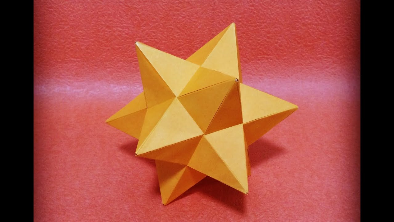 小星型十二面体を折ってみた ユニット折り紙 Youtube