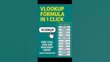 #shorts #viral Excel VLOOKUP Formula – Learn in 30 Seconds | Free Excel Tool #excel #exceltips #auto