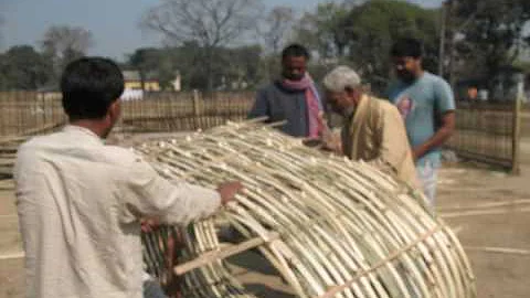 Ecosan in bamboo = substructure construction