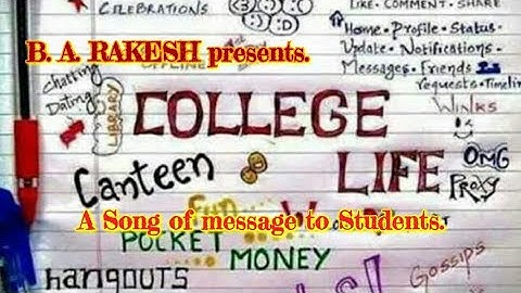A MESSAGE ORIENTED SONG FOR STUDENTS.